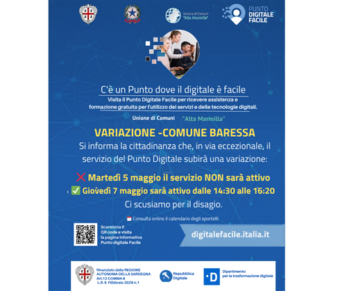 Nuovo servizio per i cittadini: Punto Digitale Facile