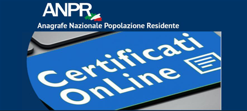 Certificati di stato civile disponibili online sul portale ANPR